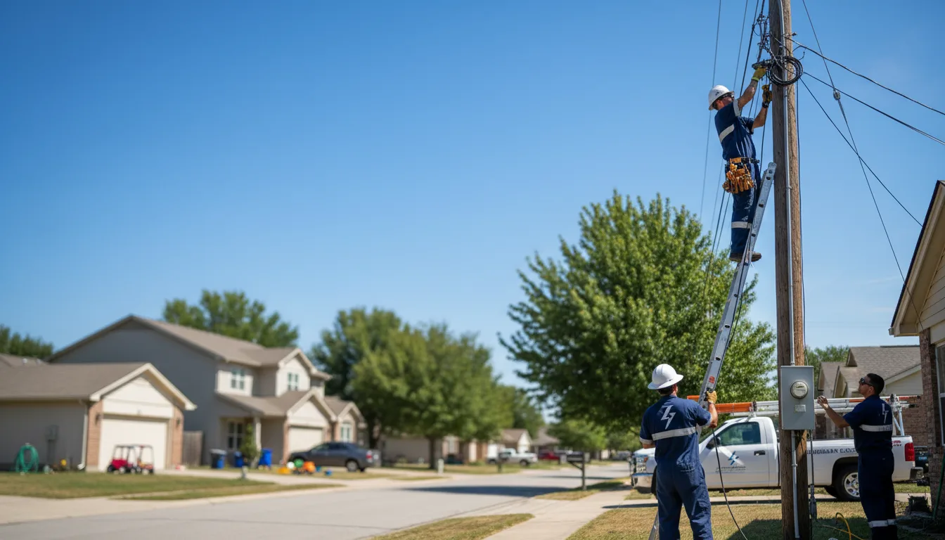 Residential electrician providing installation services in Marengo, OH
